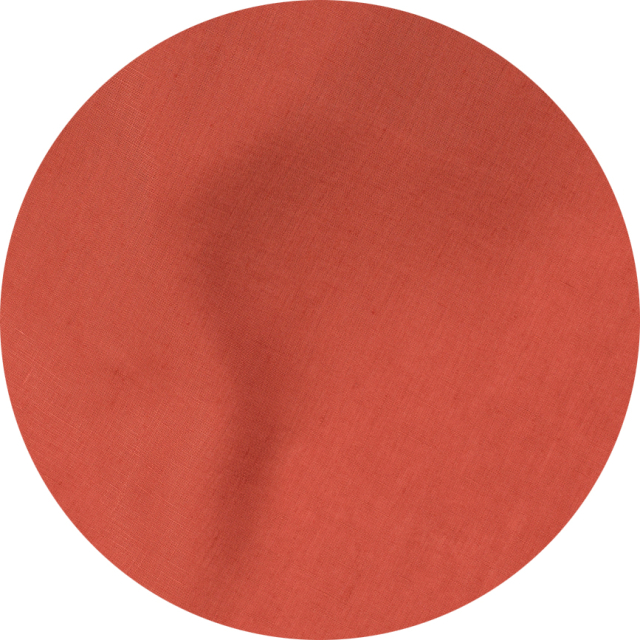 Lobster Orange Pumpkin Tangerine Round Linen Tablecloth