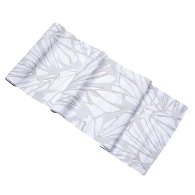 melita metallic gold silver bronze organic butterfly marble linen table runner