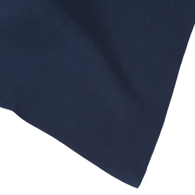 Navy Blue Square Linen Tablecloth