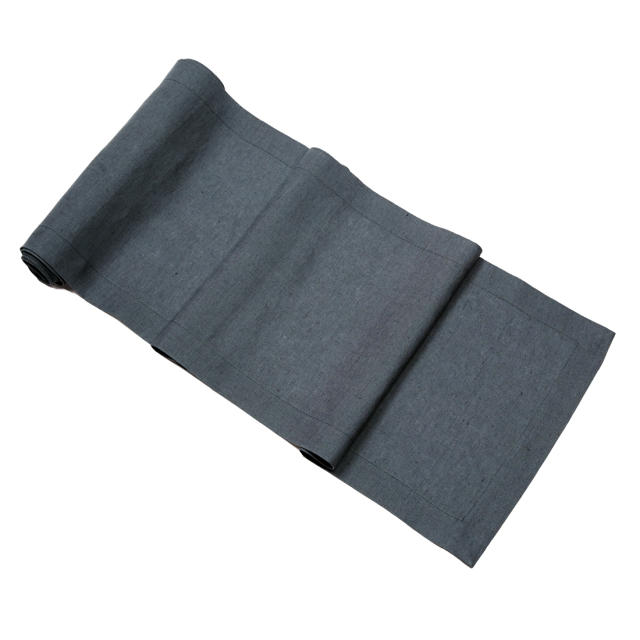 Petrol Forest Green Linen Table Runner