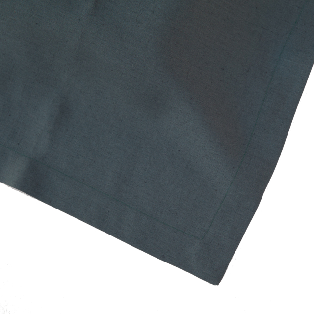 Petrol Green Square Linen Tablecloth