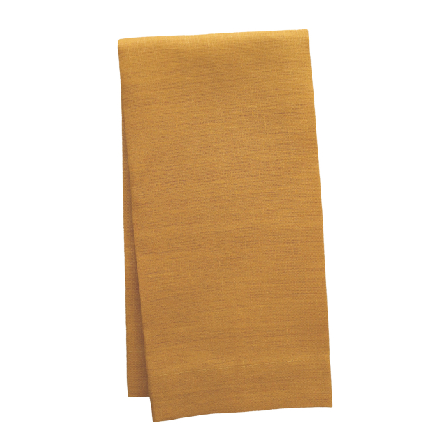 Saffron gold linen napkin