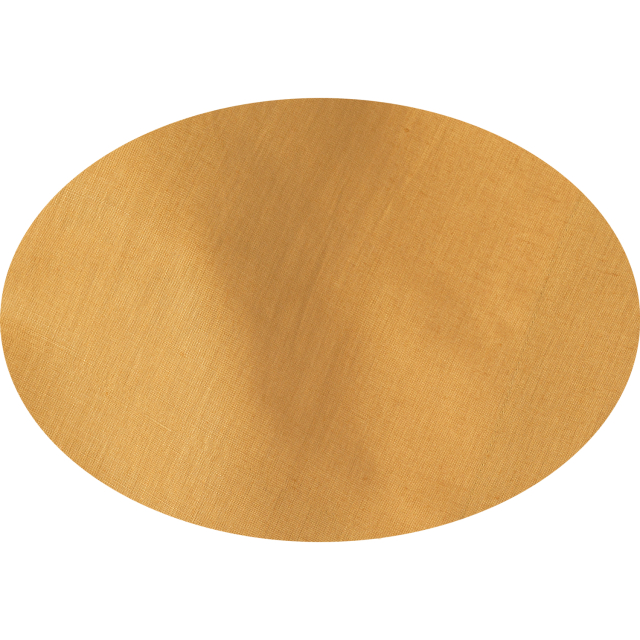 gold oval linen tablecloth