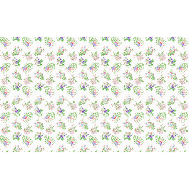 Sweet Pea floral linen tablecloth