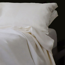 Ivory Linen Blanket Bedspread<br>$370