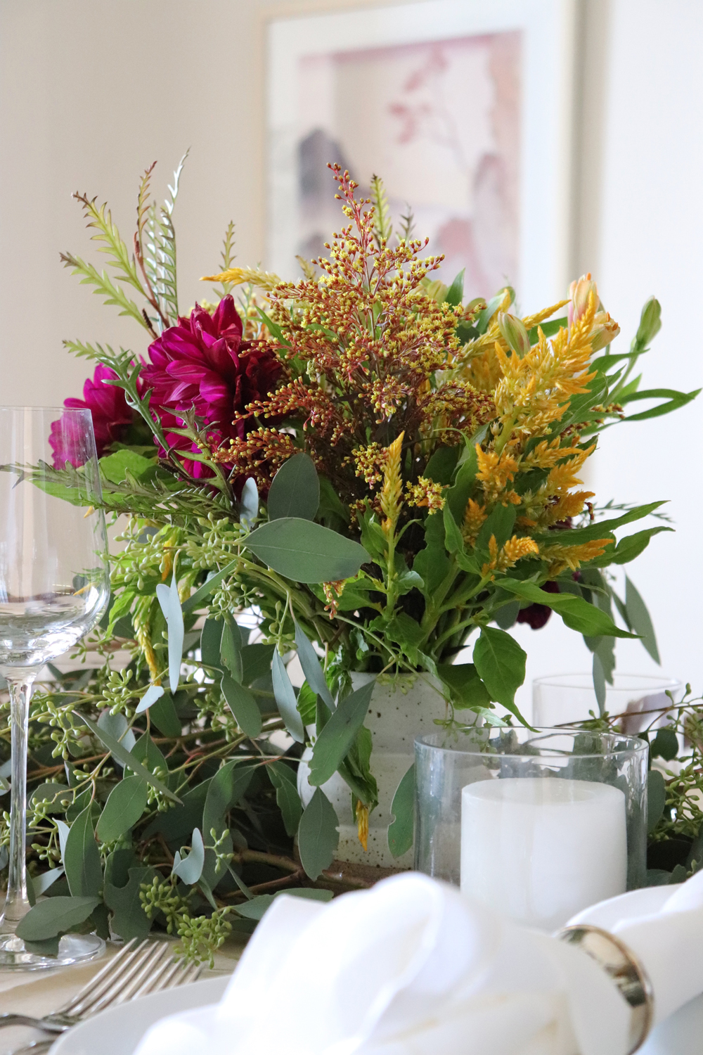 Thanksgiving 2019 Table Inspiration Floral Centerpiece