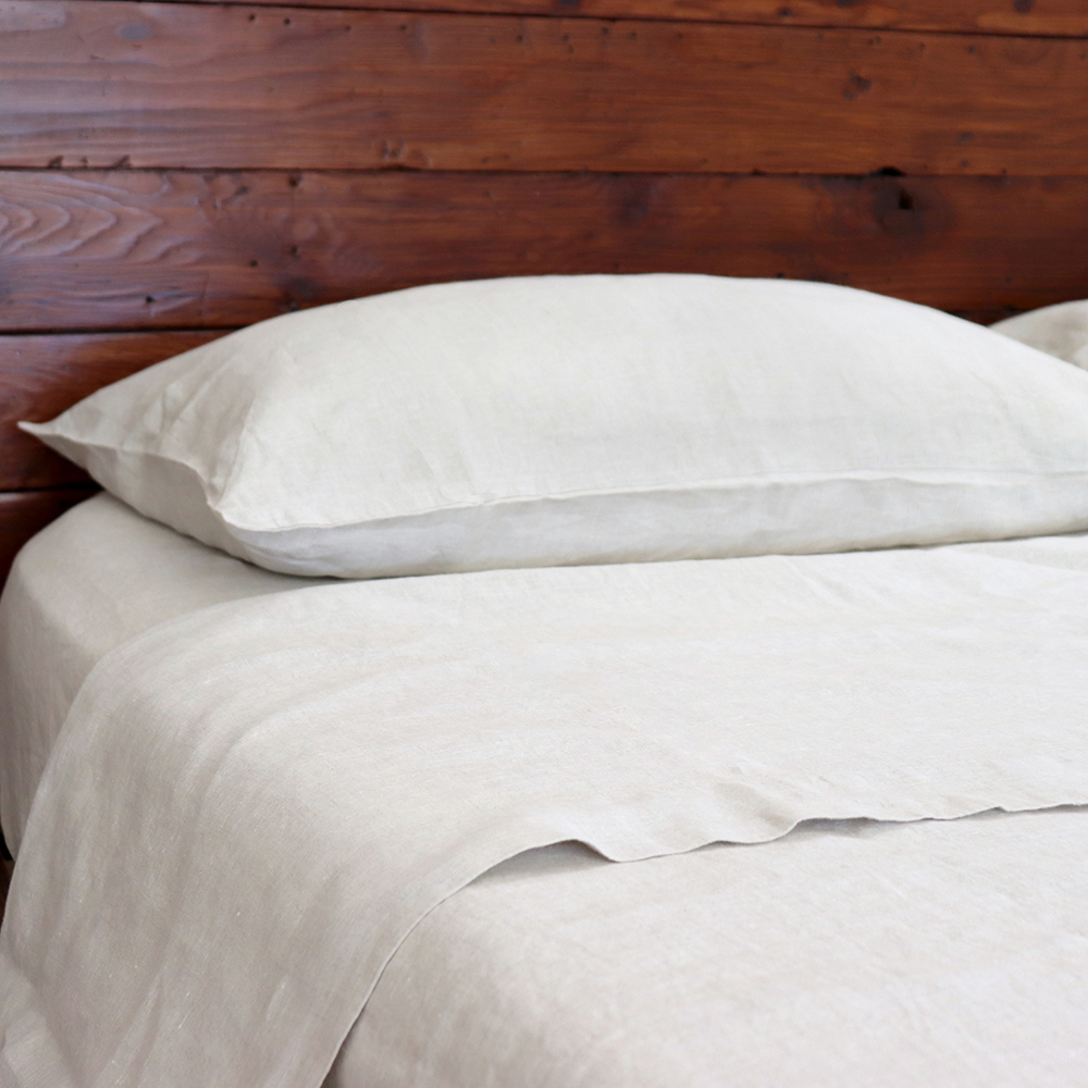 natural linen un-dyed organic sheets neutral color pallet